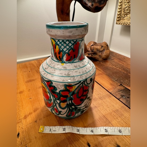 Italian ceramic vase. Vintage vase in the style of Fratelli Fanciullacci. - Picture 7 of 8